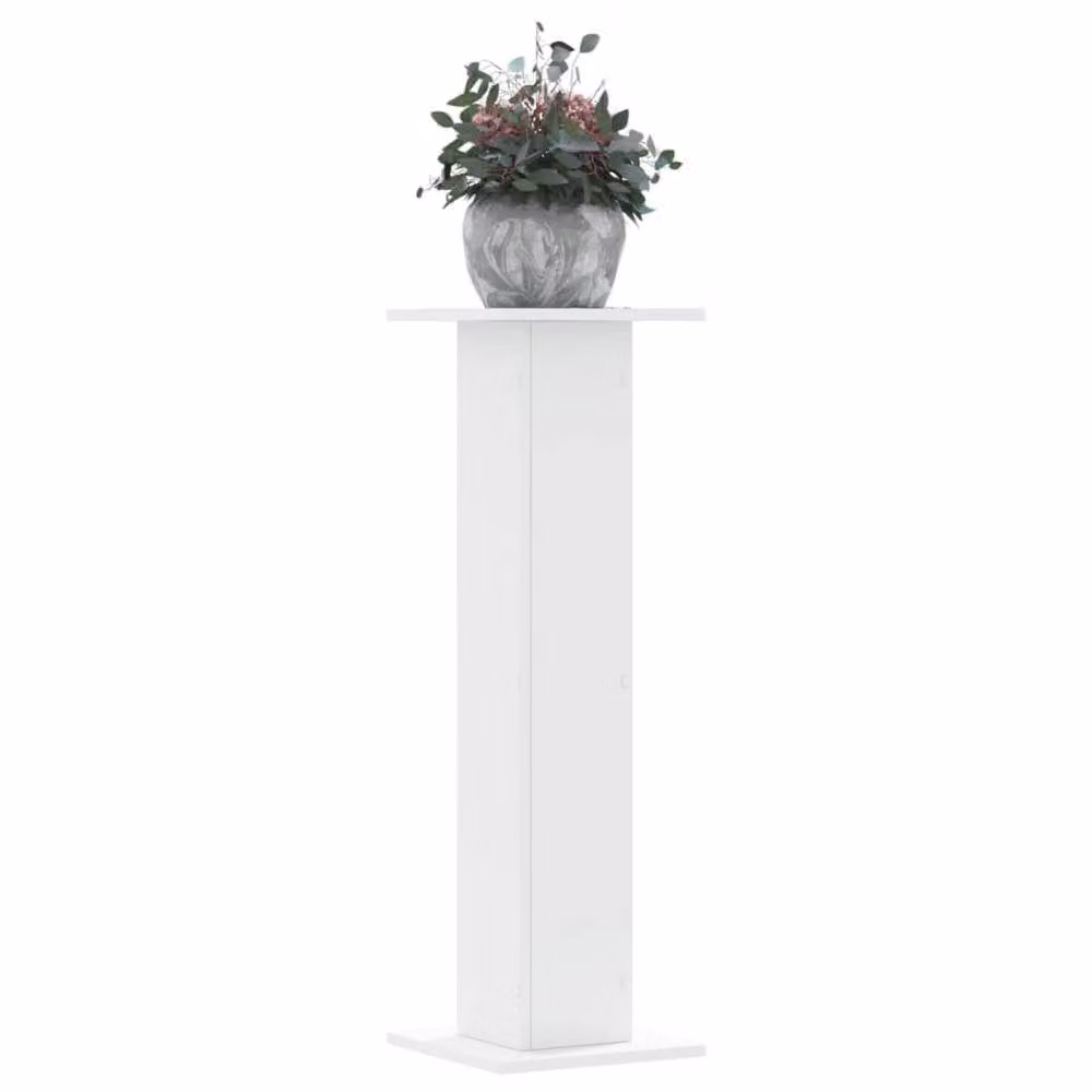 Berkfield Home Plant Stands, 2 Piece Set, White, W/D/H: 30 x 30 x 95 cm – 2