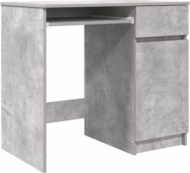 Berkfield Home Writing Desk in Grey, W/D/H: 86 x 49 x 76 cm – 1