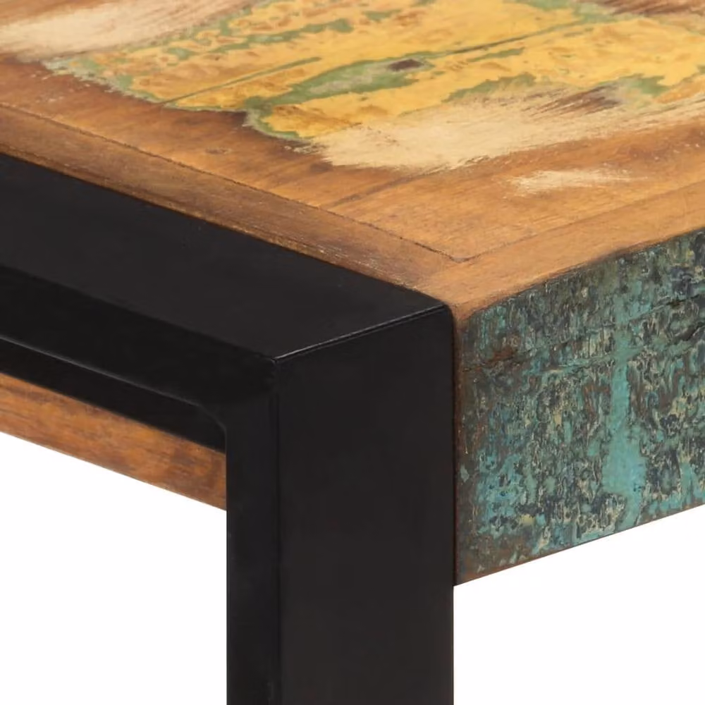 Berkfield Home Industrial Sideboard in Brown Solid Reclaimed Wood and Metal, W/D/H: 120 x 30 x 75 cm – 3