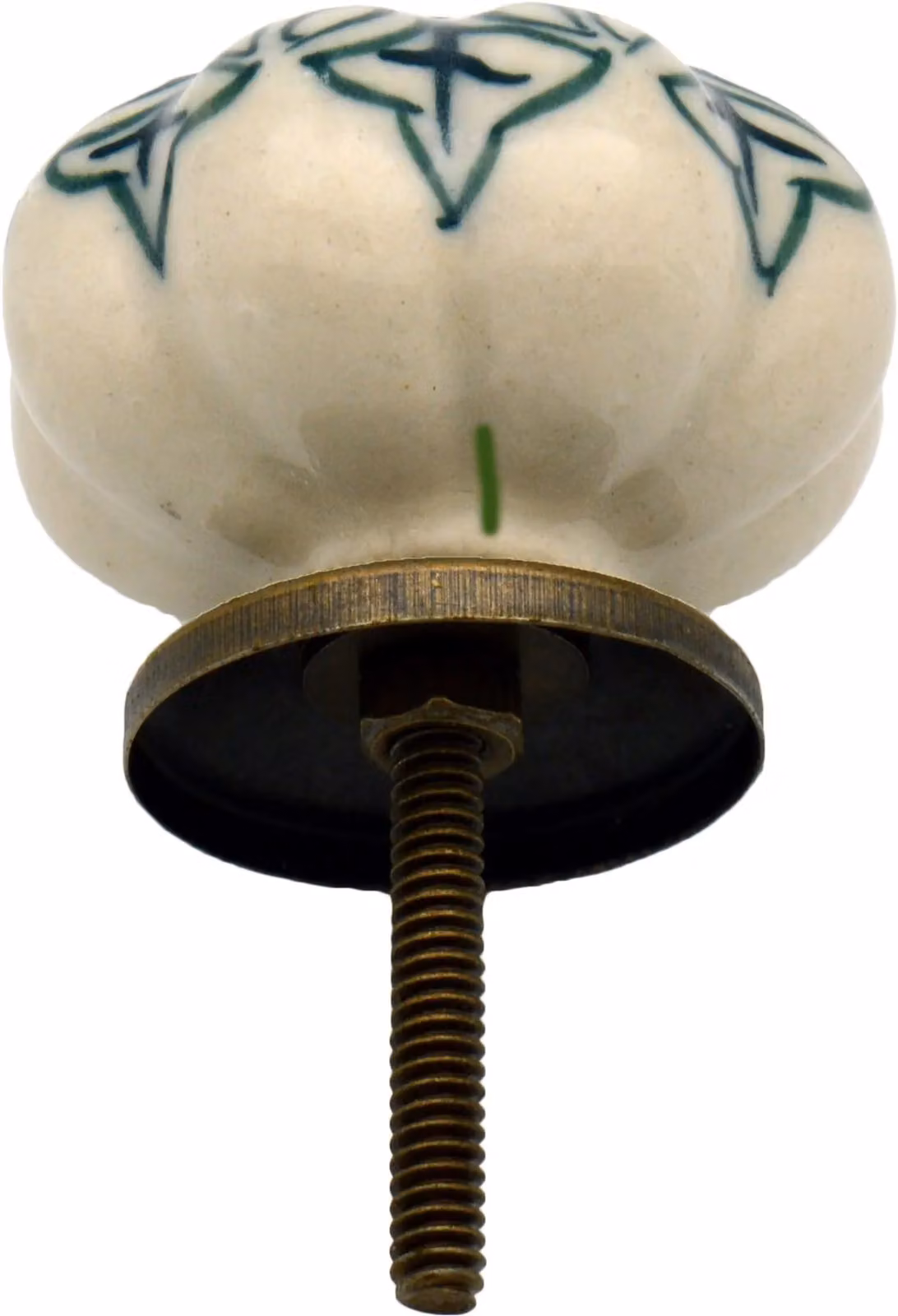 Nicola Spring Floral Ceramic Cabinet Knobs, Pack of 6, Dark Green – 4