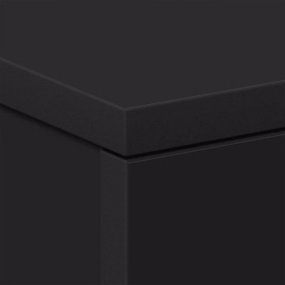 Berkfield Home Set of 2 Black Bedside Cabinets in Engineered Wood, W: 38 cm, D: 35 cm, H: 56 cm – 4