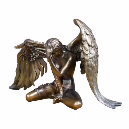 Gifts Direct 2 U Steampunk Golden Angel Ornament Industrial Tabletop Sculpture
