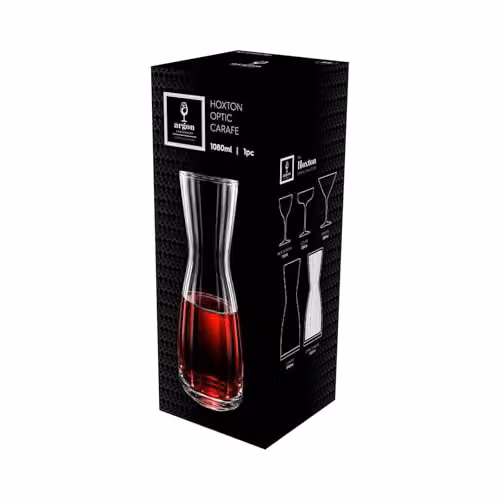 Argon Tableware Hoxton Optic Crystal Carafe, 1.1 l, Transparent – 7