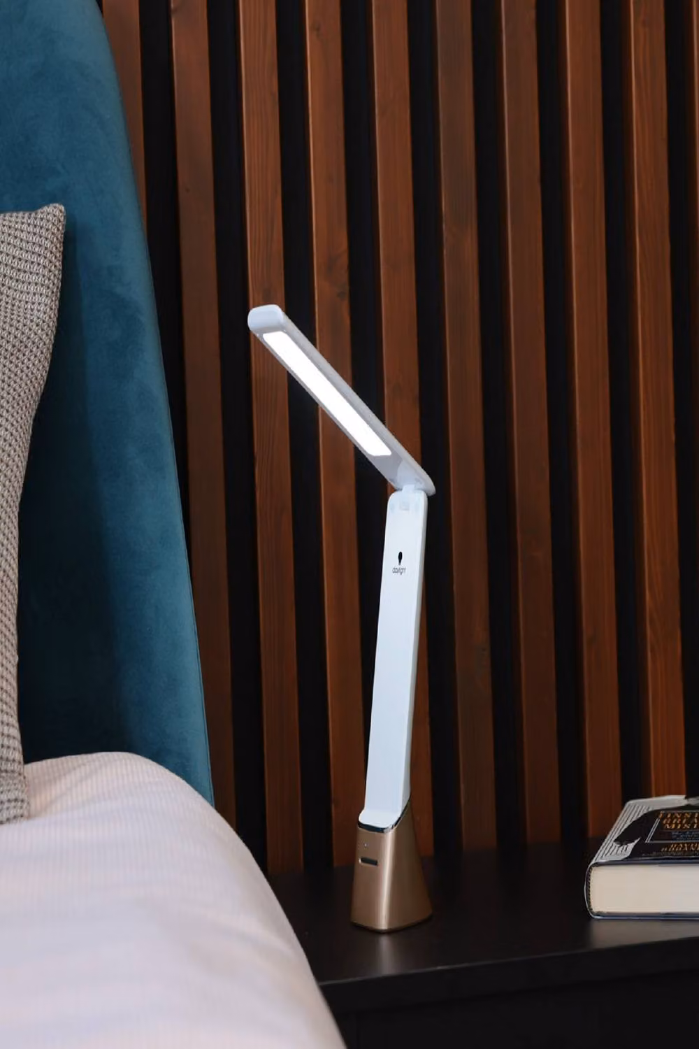 Daylight Company Smart Go Portable LED Task Lamp, White, Rechargeable and Dimmable with 95+ CRI – 9