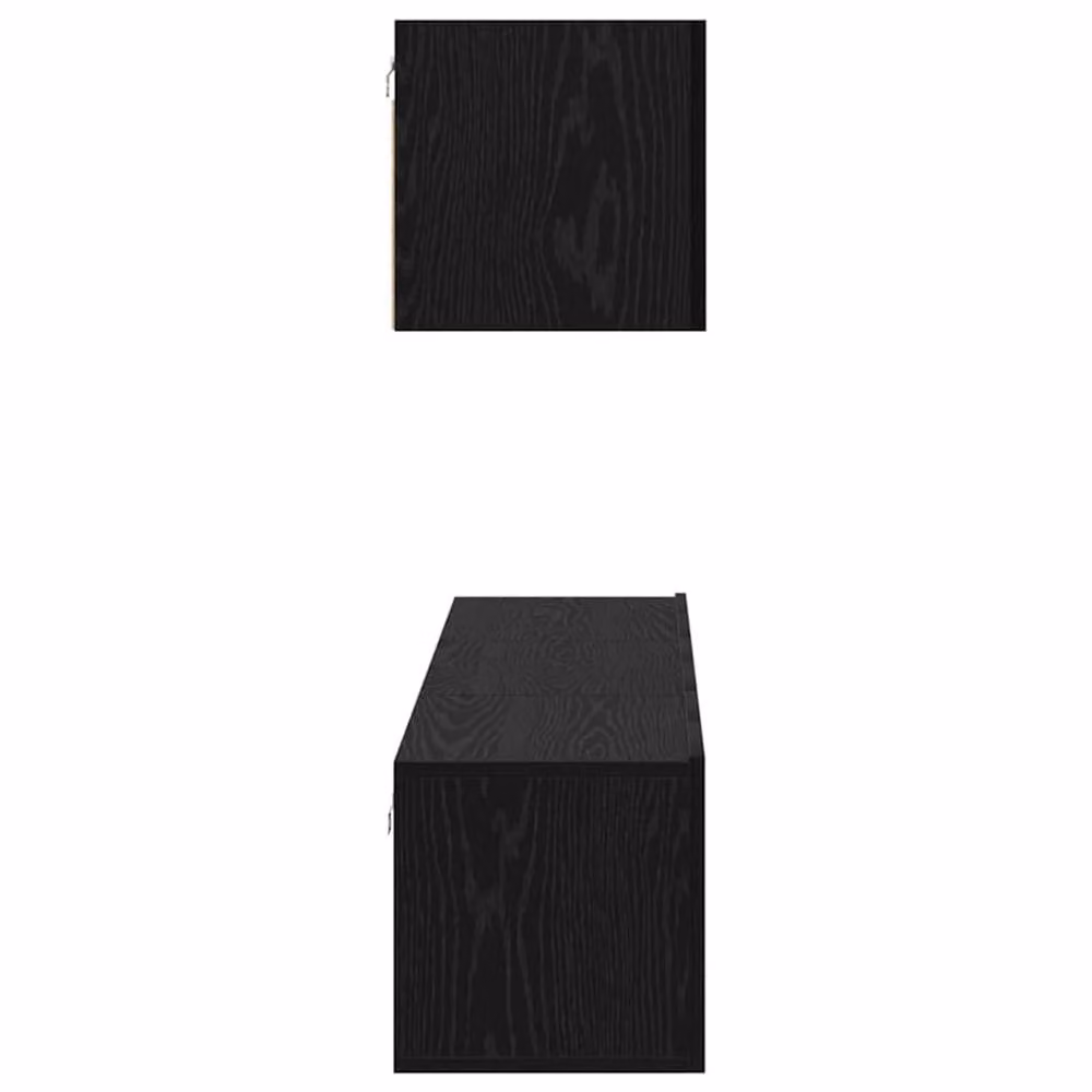 Berkfield Home 4-Piece Modern TV Unit Set in Black Oak, W/D/H: 60 x 30 x 30 cm – 5