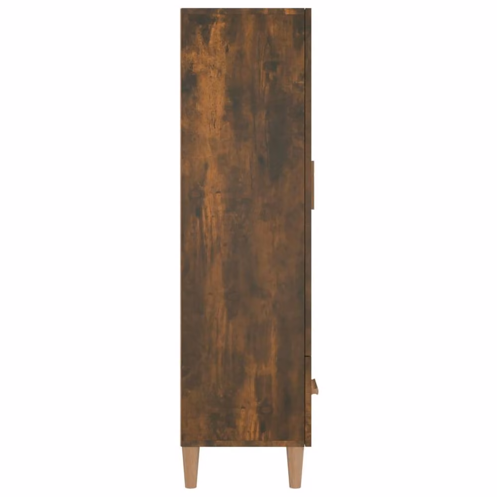 Berkfield Home Smoked Oak Highboard in Brown, W/D/H: 70 x 31 x 115 cm – 4