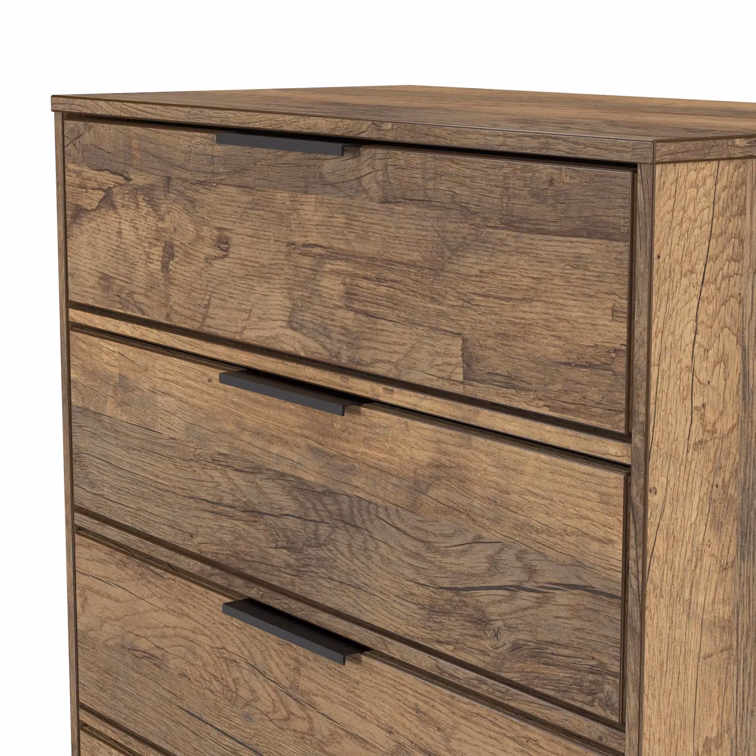 Ready Assembled 2 U Tamworth 4 Drawer Chest in Dark Brown – 3
