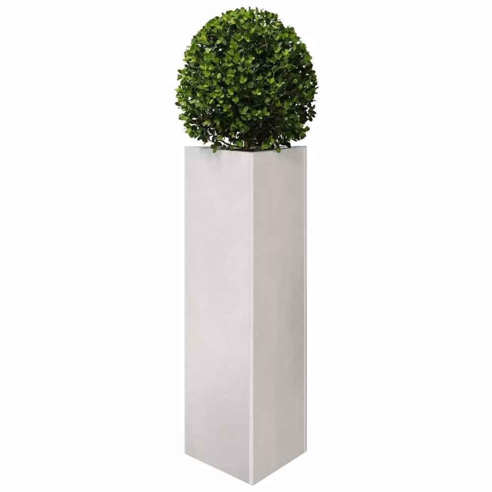Berkfield Home Garden Triangular Stainless Steel Planters, 2 Pack, Silver, W/D/H: 30 x 26 x 75 cm – 3