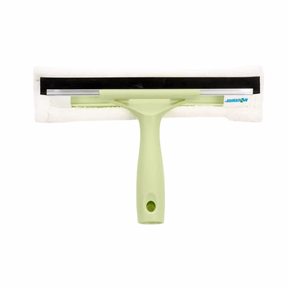 Moerman Window Combi Squeegee Scrubber, 25 cm, Green and Multicolour