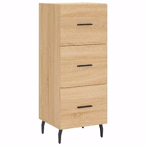 vidaXL Modern Sideboard in Sonoma Oak, Brown, W/D/H: 34.5 x 34.0 x 90.0 cm