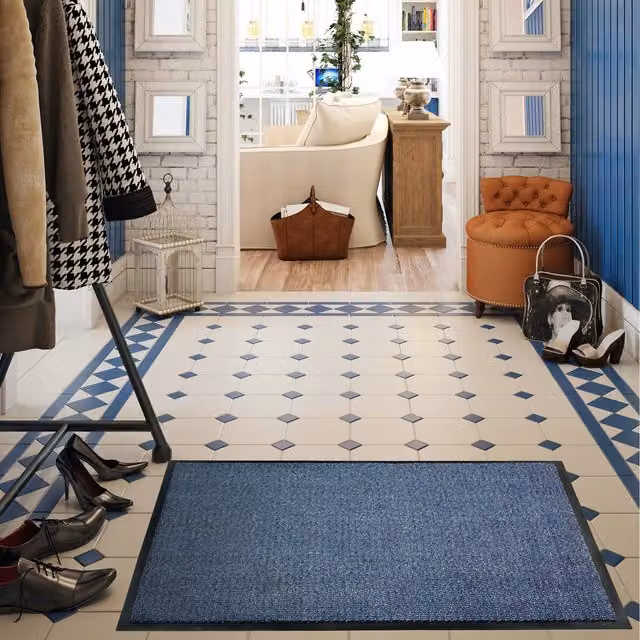 Floortex Doortex Advantagemat Blue Indoor Entrance Door Mat W: 120 cm, D: 150 cm – 6