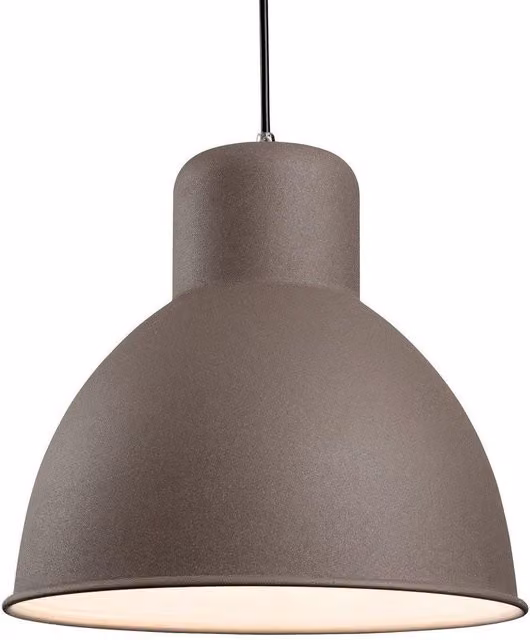 Netlighting Riva 1 Industrial Concrete and Metal Bar Ceiling Pendant Light in Grey with E27 Socket
