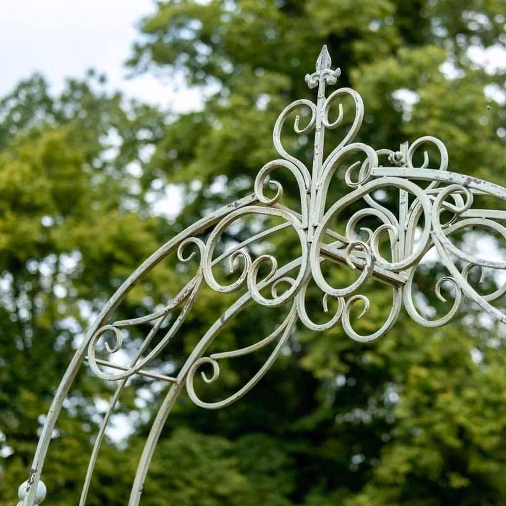 Ascalon Design Ltd Steel Double Swing Gate Arch in Green, W: 38 cm, D: 185 cm, H: 249 cm – 3