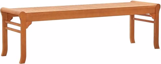 Berkfield Home 3-Seater Garden Bench in Brown Solid Eucalyptus Wood, Width: 150 cm – 1