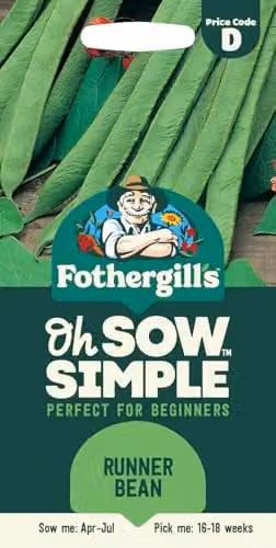 Mr Fothergill's Oh Sow Simple Green Runner Bean Vegetable Seeds