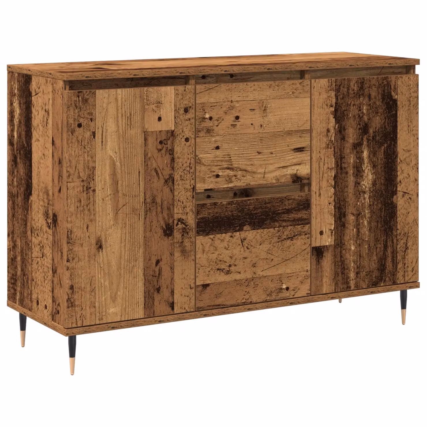 Berkfield Home Rustic Wood Sideboard with Doors and Drawers, Brown, W/D/H: 5 x 35 x 70 cm – 2