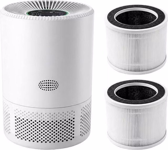 Spector Smart Air Purifier with H13 HEPA, Pre-Filter and Activated Carbon, App Control, White