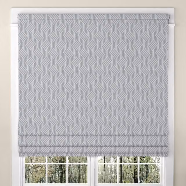 ANTE DECOR Paros Made To Measure Roman Blind in Charcoal Grey