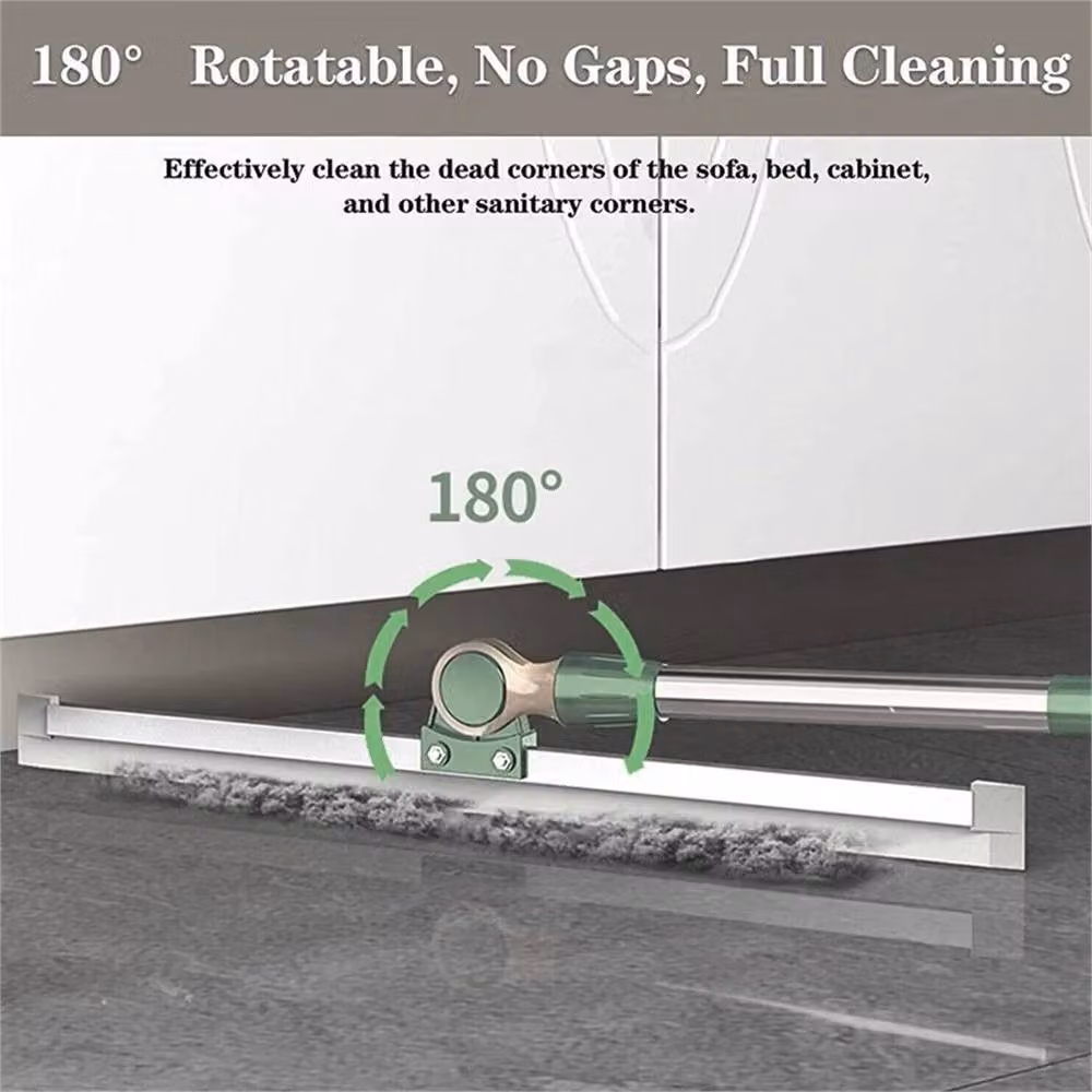 Nordara Heavy Duty Floor Squeegee with Rubber Wiper Blade and Scraper, Silver, W: 100 cm x D: 100 cm x H: 100 cm – 3