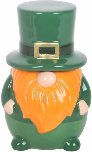 Something Different Lucky Leprechaun Gonk Ceramic Tabletop Oil Burner in Green and Yellow
