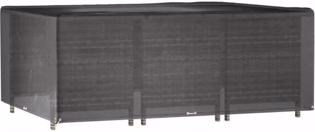 Berkfield Home Rectangular Garden Furniture Cover in Black, W/D/H: 278 x 204 x 105 cm – 1