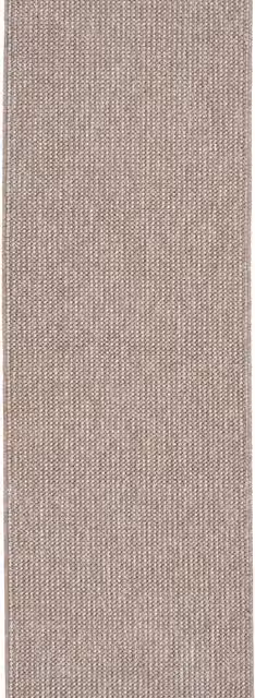 The Rug House Looped Pile Woven Area Rug in Beige, W: 60 cm, L: 240 cm