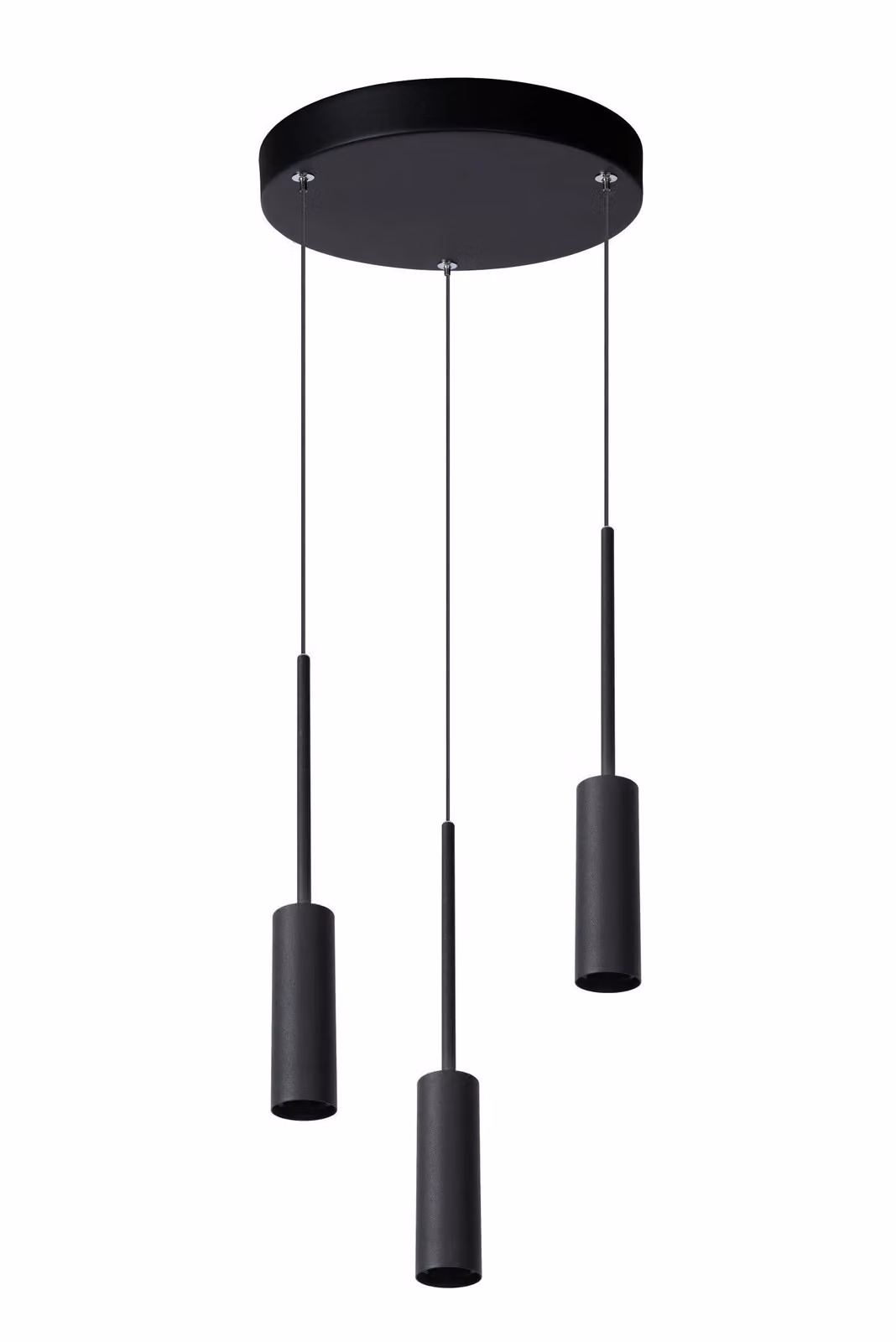 Lucide TUBULE Modern LED Cluster Pendant Light, Black, Height Adjustable – 2