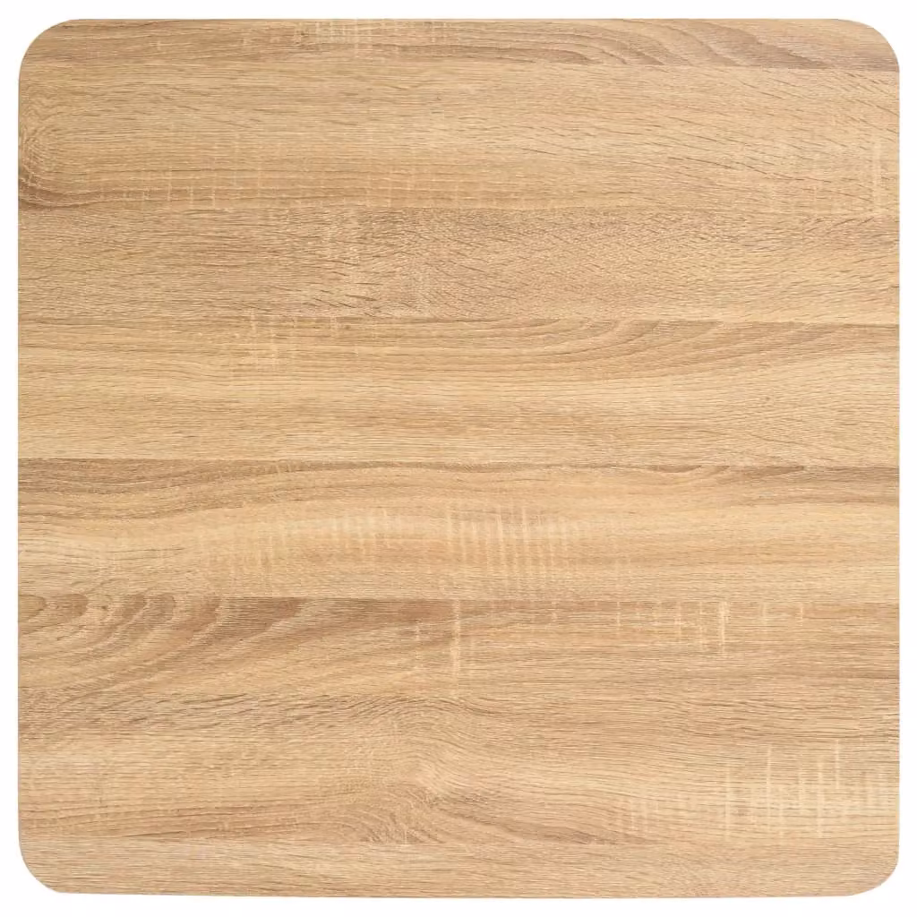 Berkfield Home Modern Square Bistro Table in Light Brown, W/D: 60 x 60 cm – 2