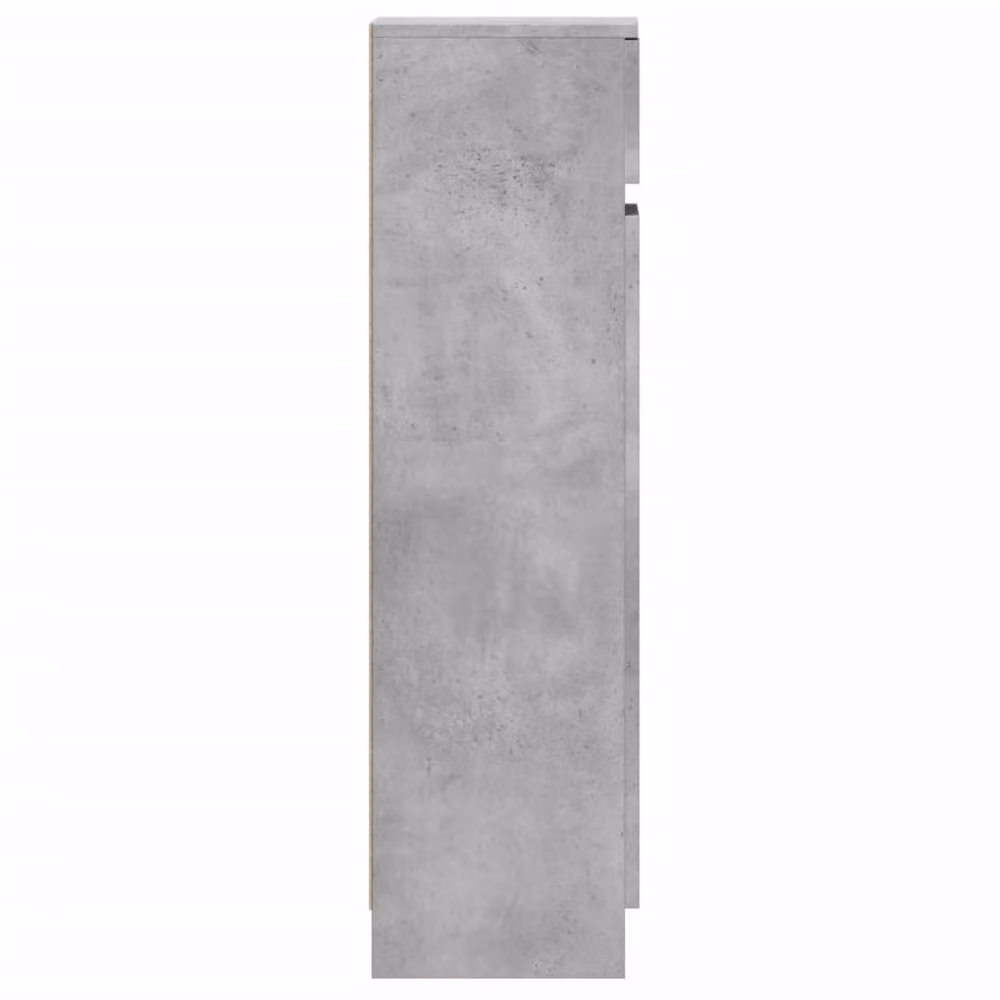 Berkfield Home Shoe Cabinet in Concrete Grey, W/D/H: 100.5 x 28 x 100 cm – 4
