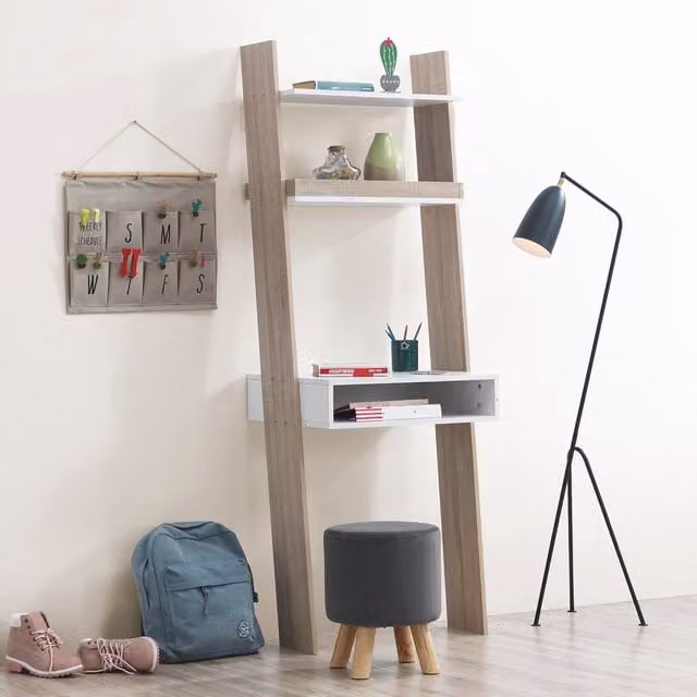 Timber Art Design UK Pulford White Ladder Writing Desk