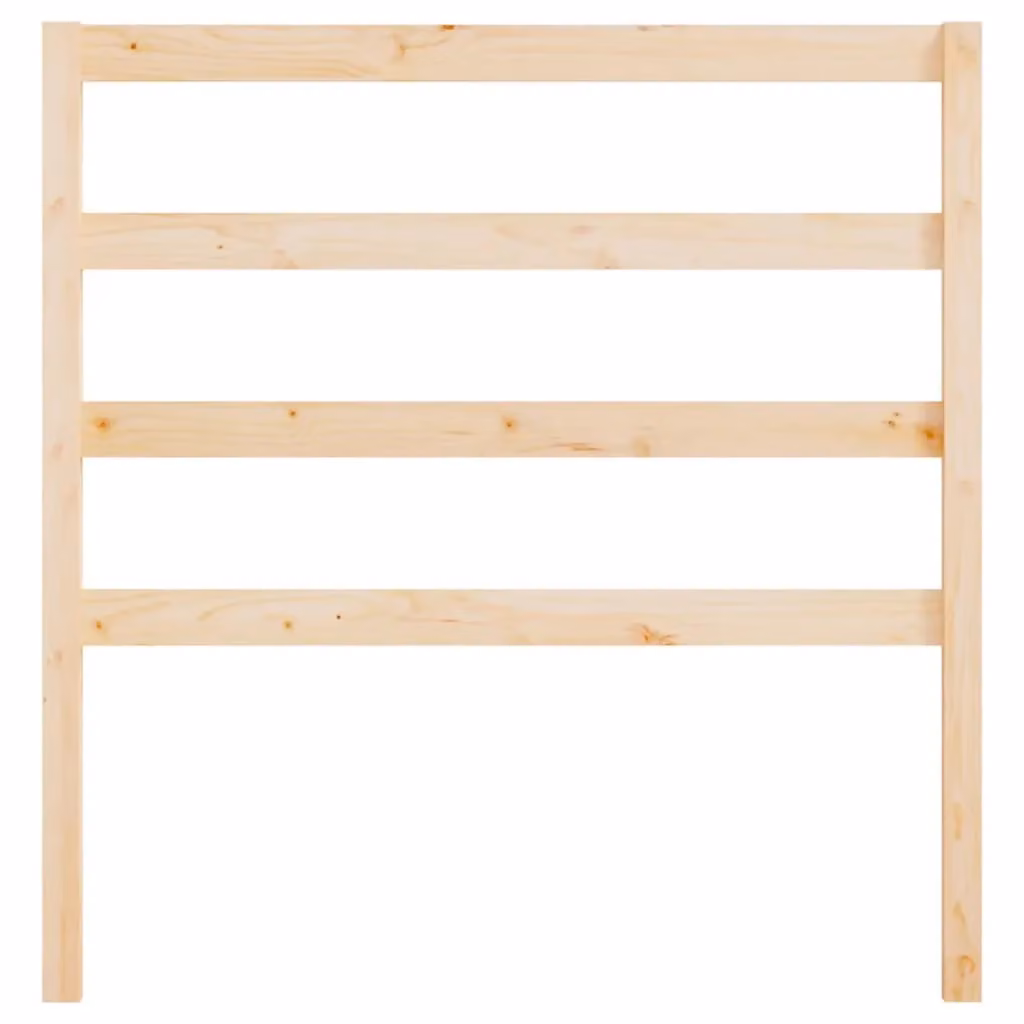 Berkfield Home Rustic Solid Wood Pine Bed Headboard, Brown, W/D/H: 95 x 4 x 100 cm – 2