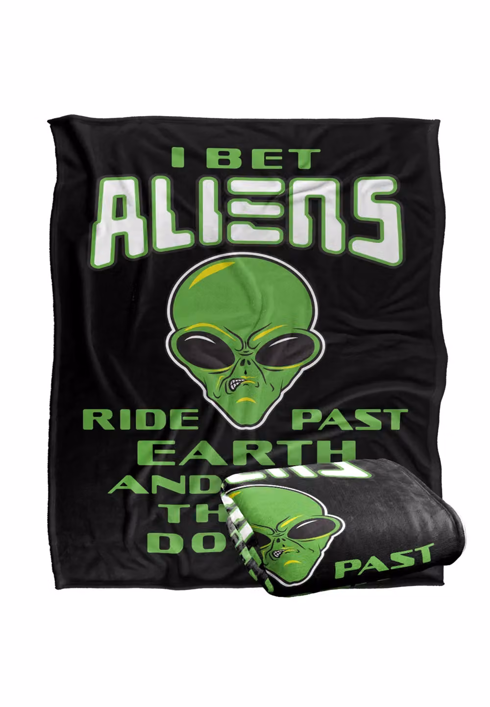 JQ Licensing Sle Aliens Lock Doors Super Soft Silky Touch Throw Blanket, White, W/D/H: 152 x 127 cm – 6