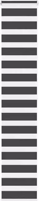 Berkfield Home Black Zebra Day and Night Blind in Polyester, W: 45 cm, H: 200 cm – 1