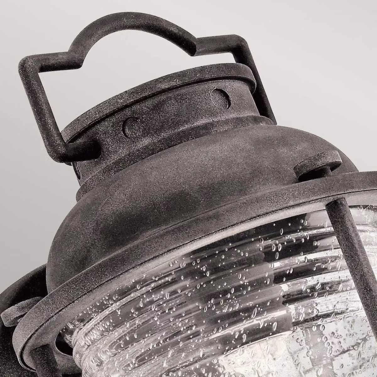 Netlighting Ashland Bay Medium Outdoor Wall Lantern in Grey with Transparent Glass and E27 Socket, IP44 Rated – 2