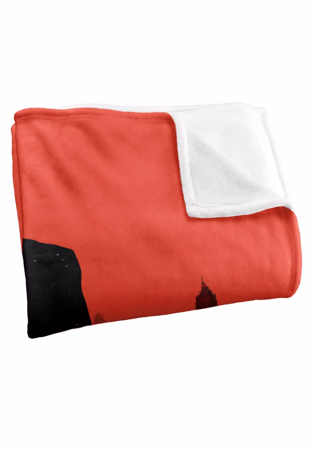 DC Comics The Batman (2022) Gotham Mirrored Blanket, White and Red, W/H: 152 x 127 cm – 3