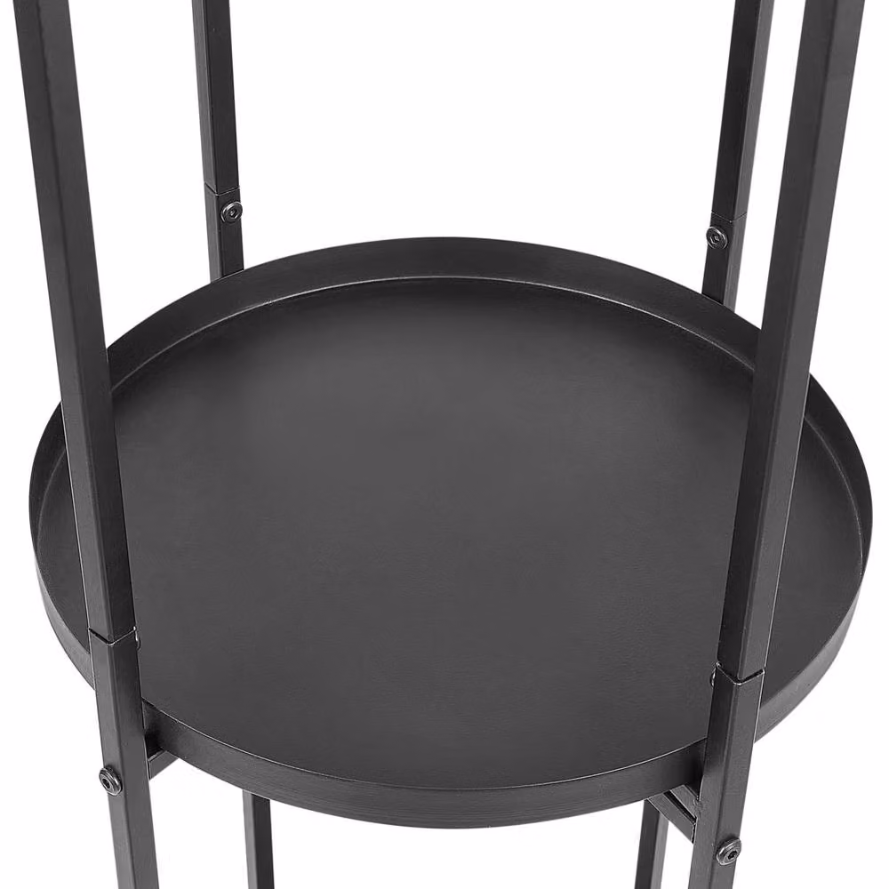 Wyld and Coco Black Metal Industrial Plant Stand, H 160 x W 35 x D 35 cm – 3