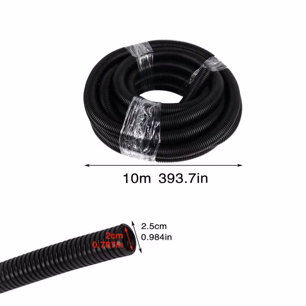 VOGREX Black Corrugated Flexible PVC Pond Hose for Garden Filter Pumps – 2