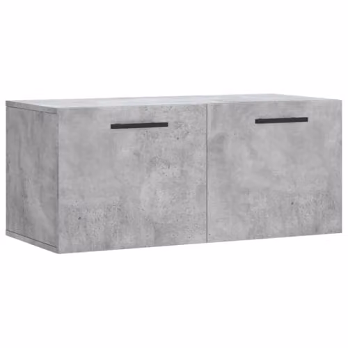 vidaXL Wall Cabinet in Concrete Grey, W/D/H: 80 x 36.5 x 35 cm