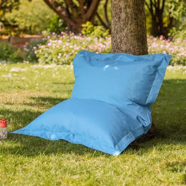 Bean Bag Bazaar Kids Bean Bag in Pink, Turquoise and Blue with Removable Water Repellent Cover – 1