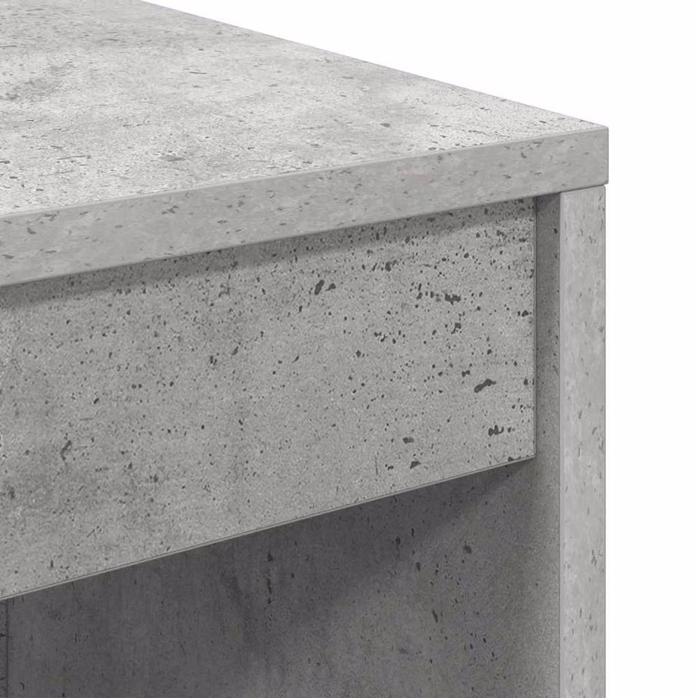 Berkfield Home Writing Desk in Concrete Grey, W/D/H: 100 x 40 x 76 cm – 4