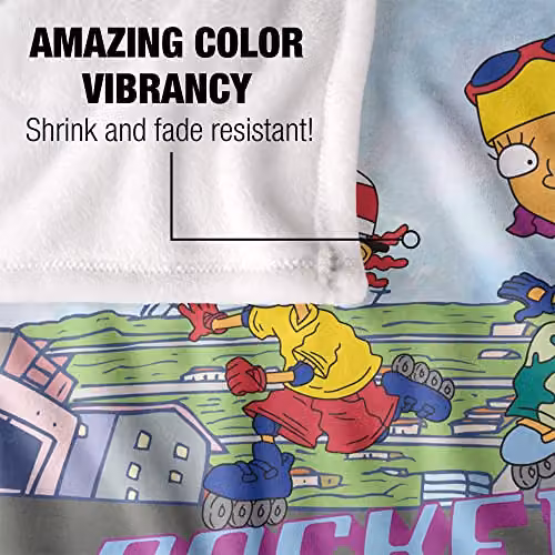 Logovision Nickelodeon Rocket Power Otto, Reggie and Twister Super Soft Fleece Throw Blanket, White, W: 152 cm, D: 127 cm – 2