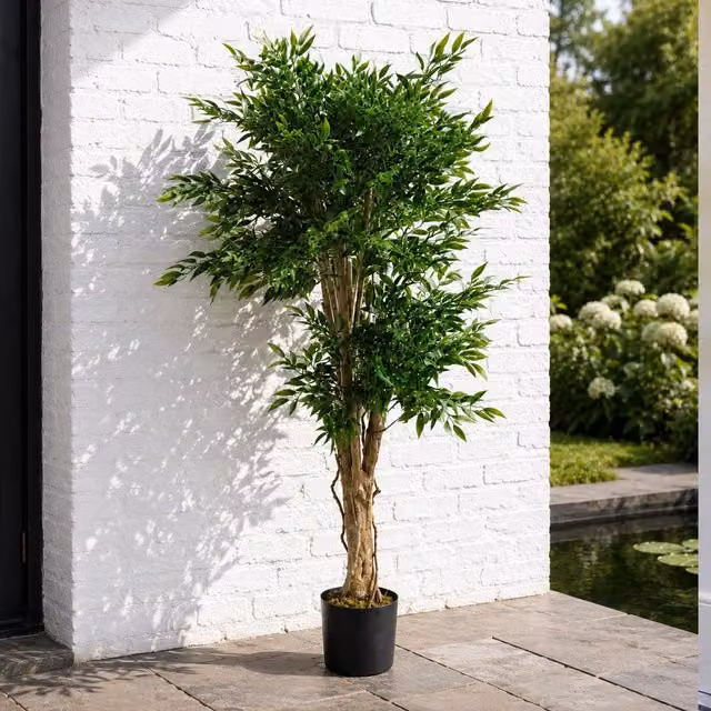 Leaf 140 cm UV Resistant Green Artificial Ruscus Tree – 1
