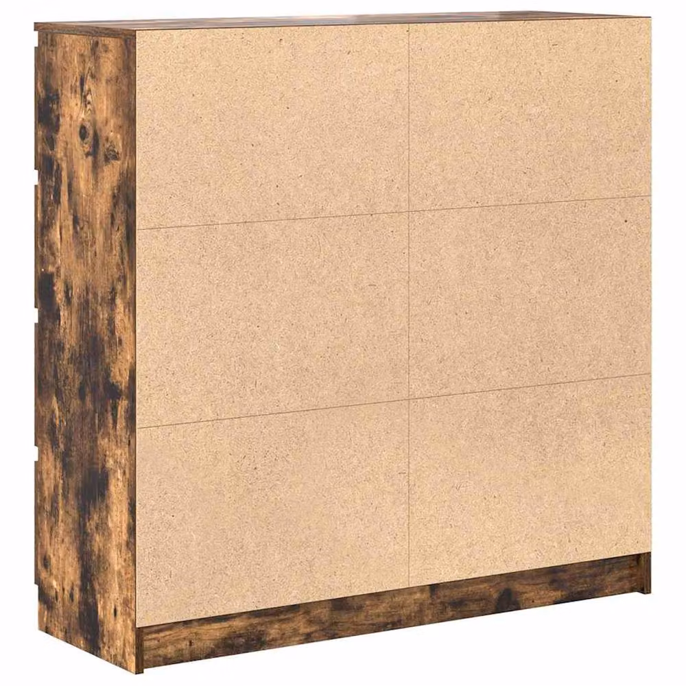 Berkfield Home Smoked Oak Sideboard in Brown, W/D/H: 100 x 35 x 99 cm – 3