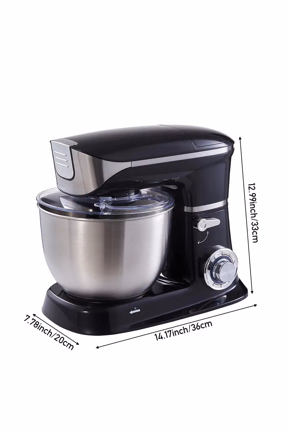 Living and Home 6-Speed 7L Tilt-Head Stand Mixer, Mincer, Blender and Food Processor in Black – 3