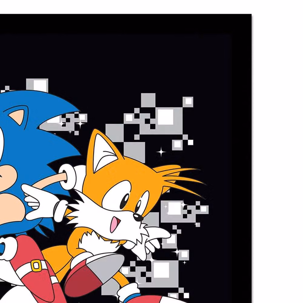 Sonic the Hedgehog Too Slow Multicolour Framed Paper Poster – 2