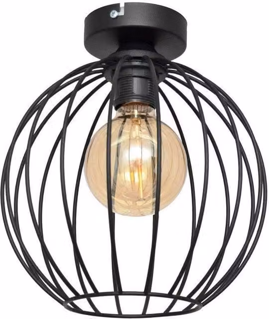 Netlighting Mercure Semi Flush Ceiling Light in Black – 2