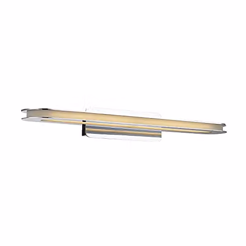 Netlighting Modern LED Up and Down Wall Lamp in Chrome Silver with Warm White 3000K 840lm