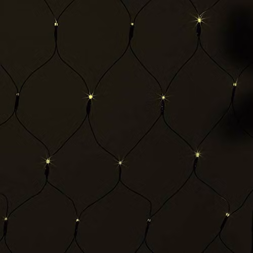 Christmas Workshop 360 LED Warm White Net Design Window Lights, Mains Powered, W: 350 cm, H: 120 cm – 5