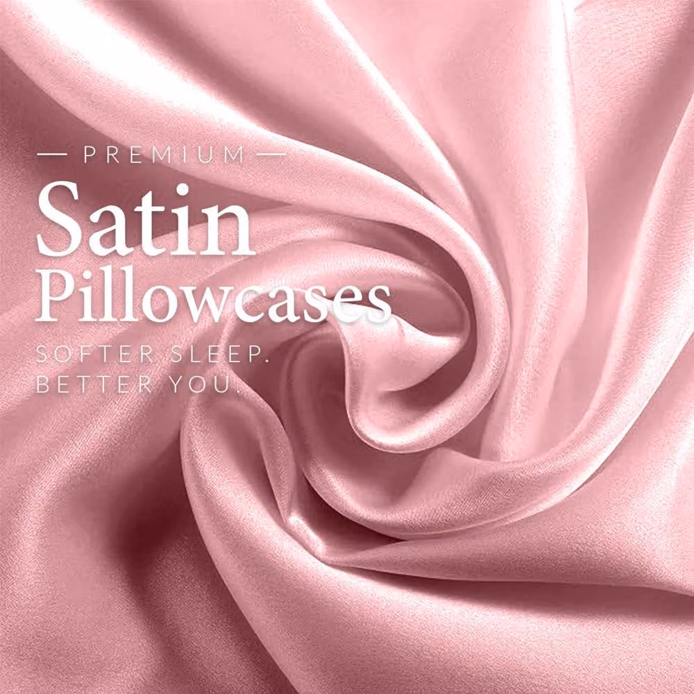 Pamposh Set of 6 Luxury Mako Satin Silk Pillowcases in Pink – 2