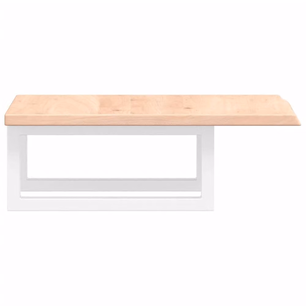 Berkfield Home Wall Mounted Basin Shelf in Brown Oak and Steel